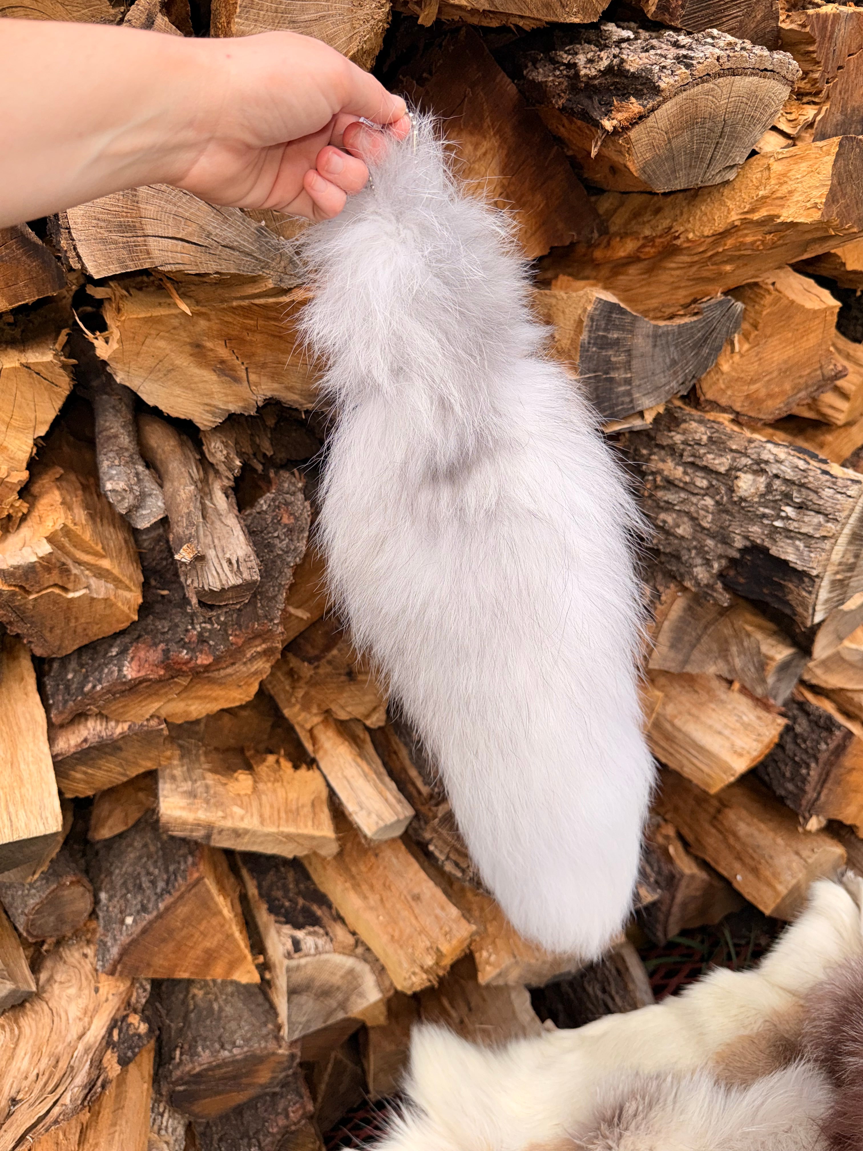 Artic Marble Fox Tail