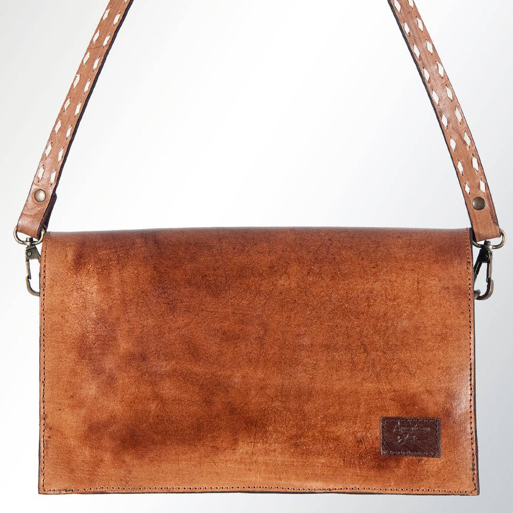 LC-ADBGZ327 Crossbody Genuine Western Leather Women Bag: ADBGZ327