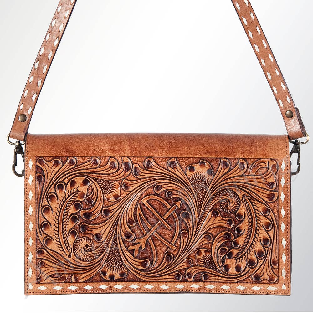 LC-ADBGZ327 Crossbody Genuine Western Leather Women Bag: ADBGZ327