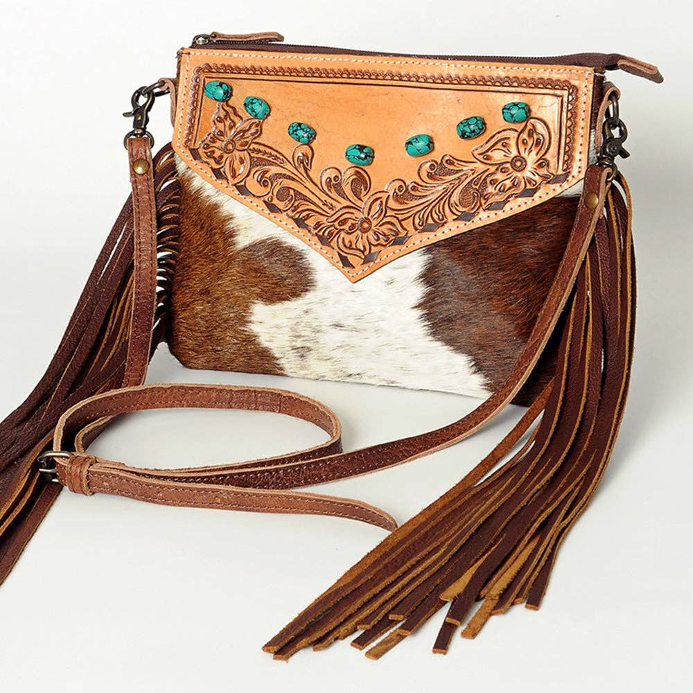 LC-ADBG847 Crossbody Hair-On Genuine Western Leather Women Bag: ADBG847
