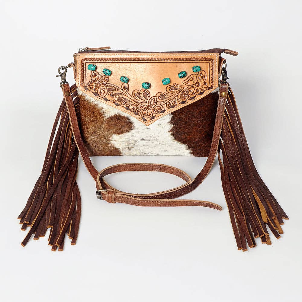 LC-ADBG847 Crossbody Hair-On Genuine Western Leather Women Bag: ADBG847