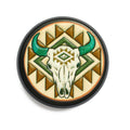 Aztec Cow Skull Phone Grip • Magnetic Grip