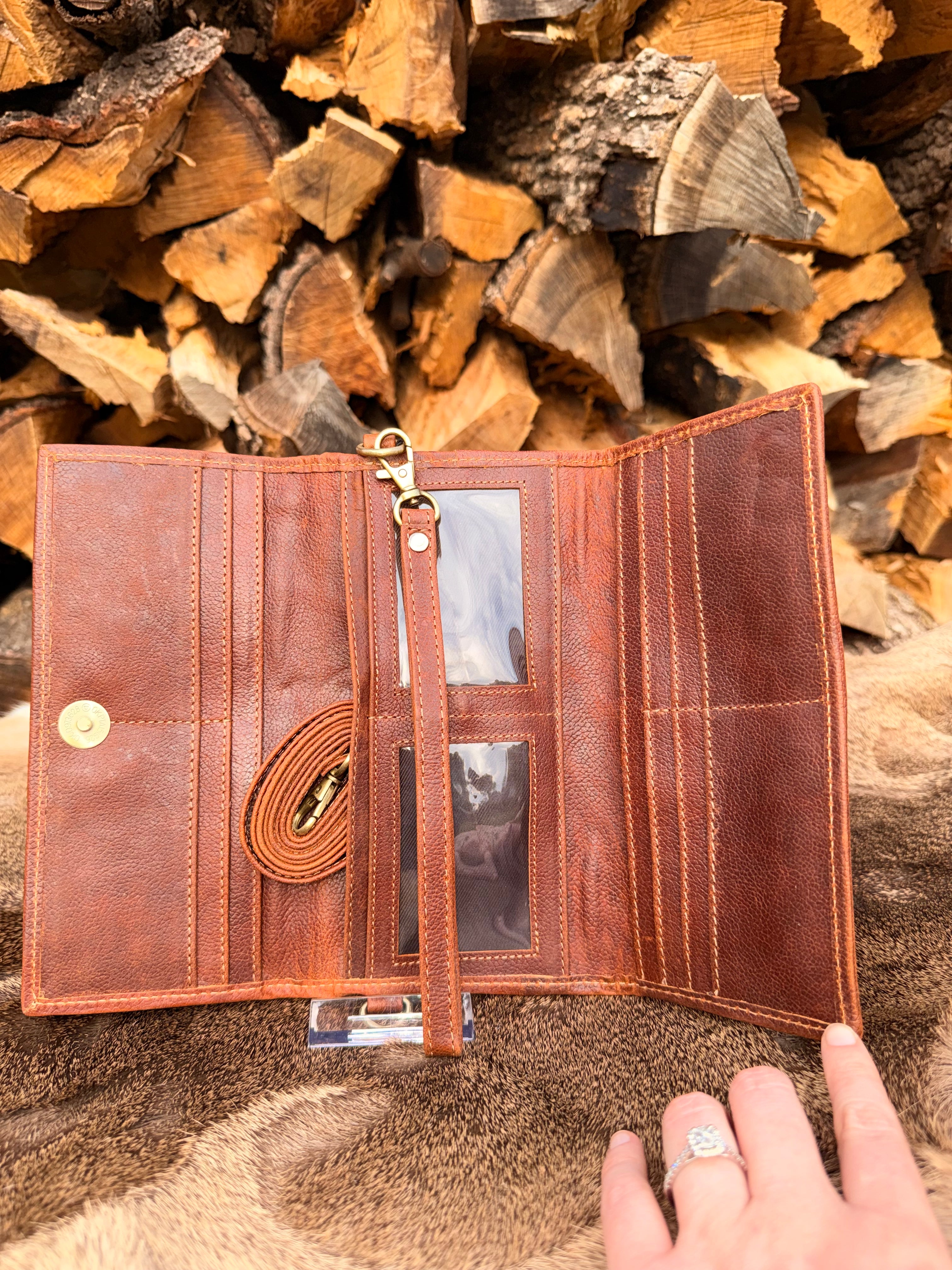 Brown Cowhide Wallet