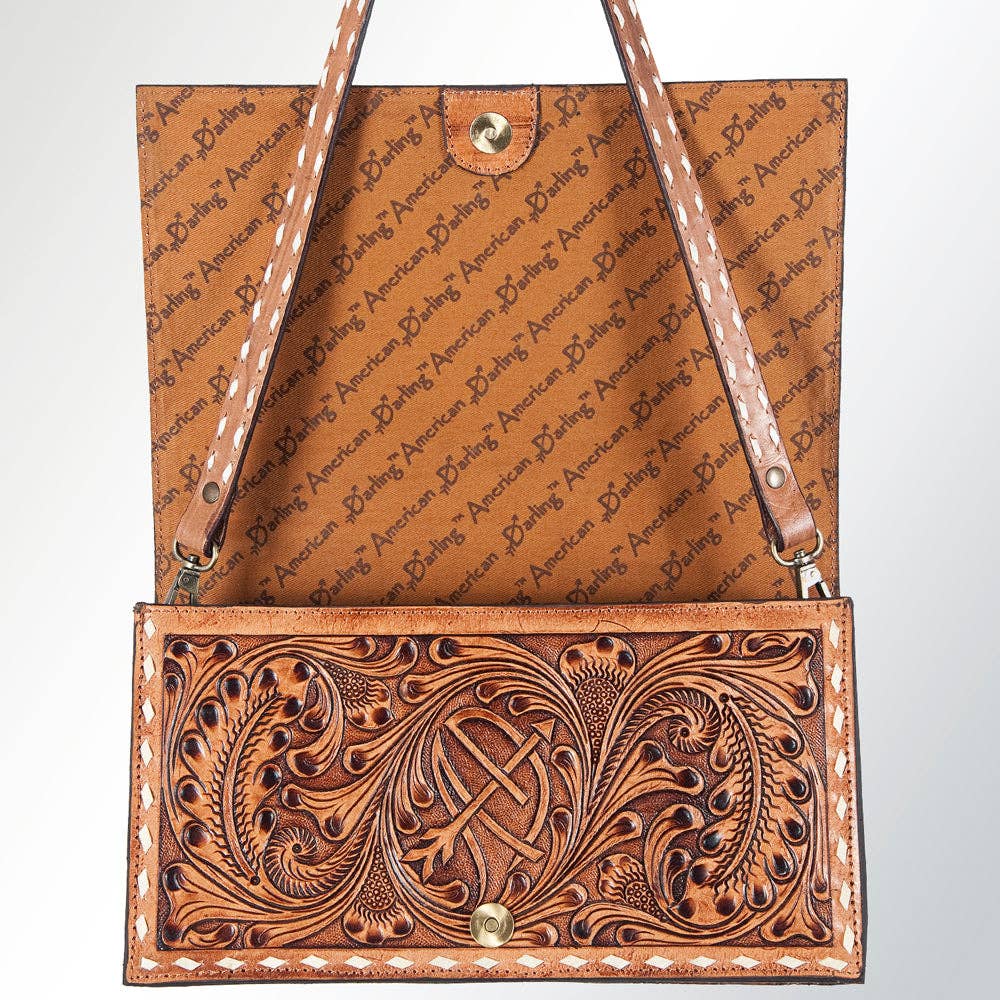 LC-ADBGZ327 Crossbody Genuine Western Leather Women Bag: ADBGZ327