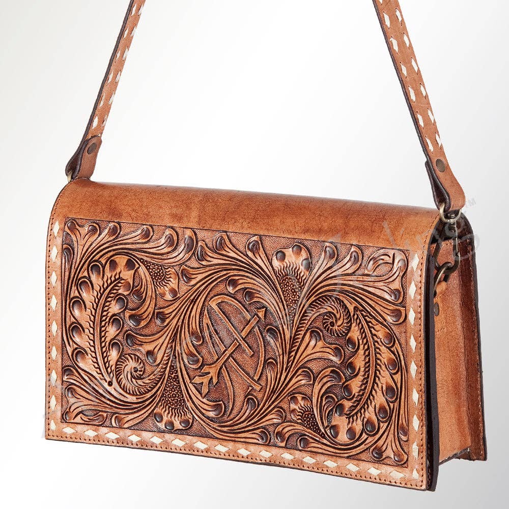 LC-ADBGZ327 Crossbody Genuine Western Leather Women Bag: ADBGZ327