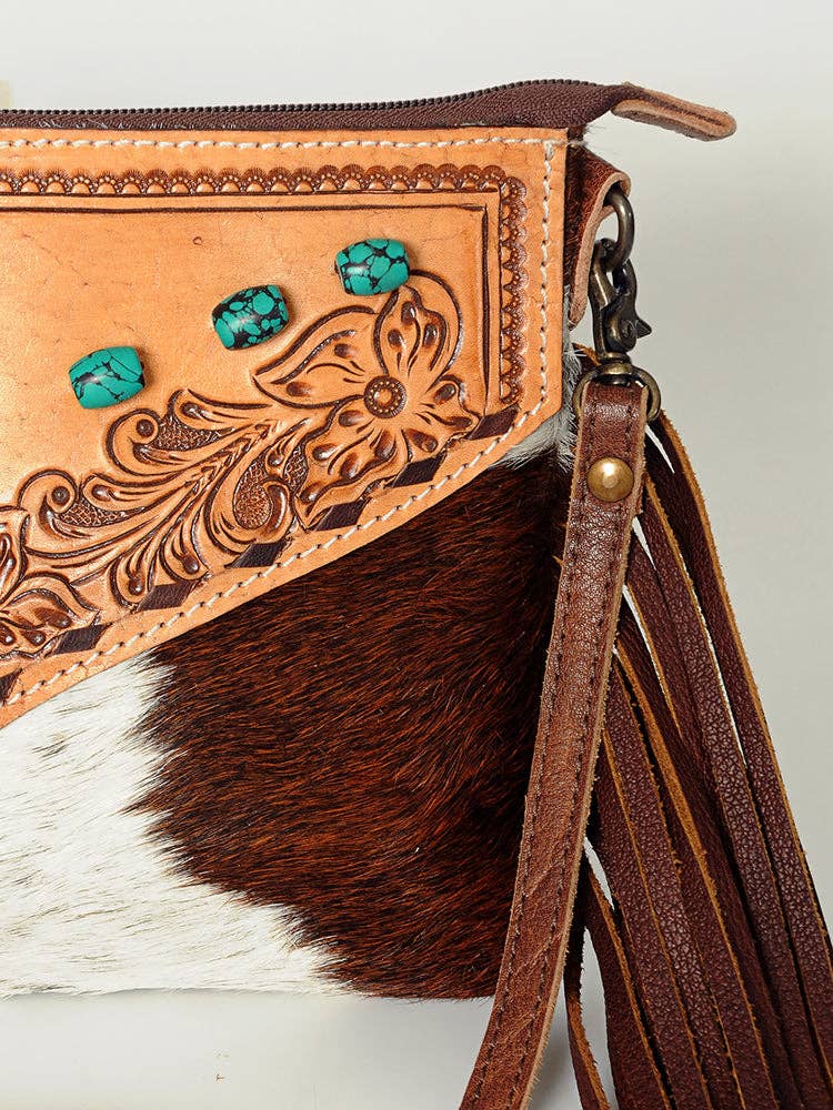 LC-ADBG847 Crossbody Hair-On Genuine Western Leather Women Bag: ADBG847
