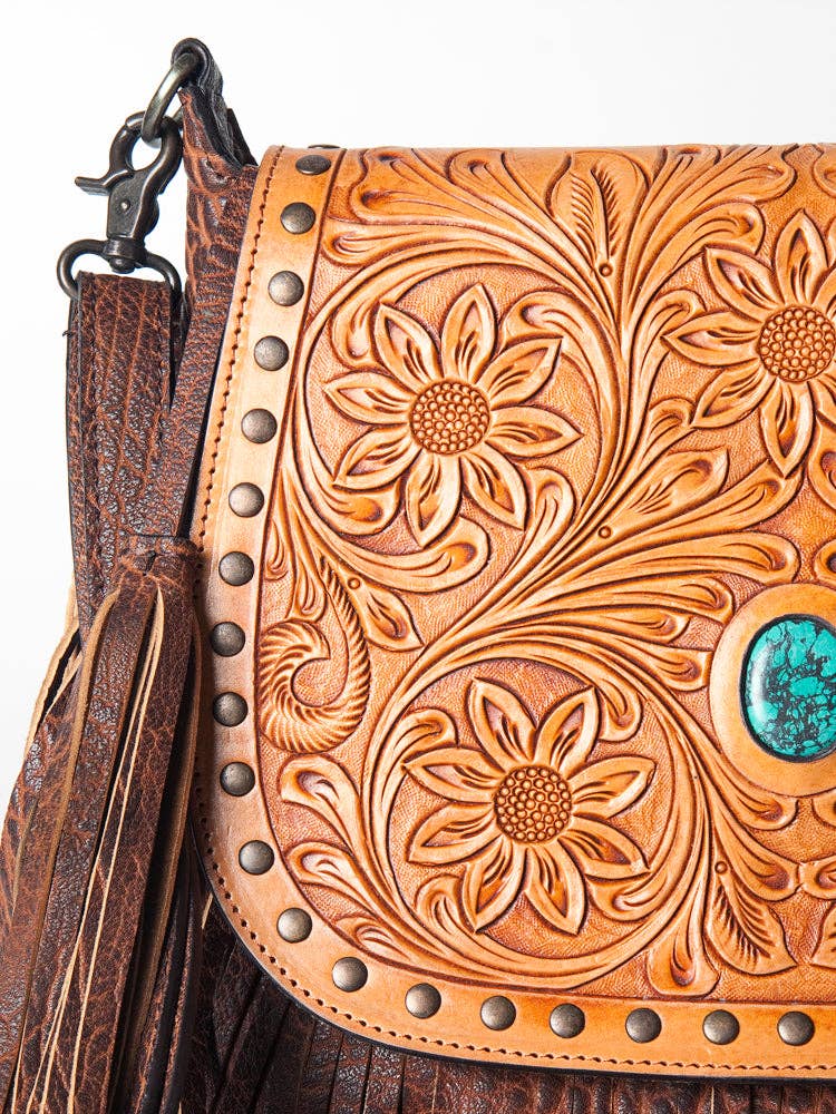 LC-ADBGZ481 Crossbody Genuine Western Leather Women Bag: ADBGZ481