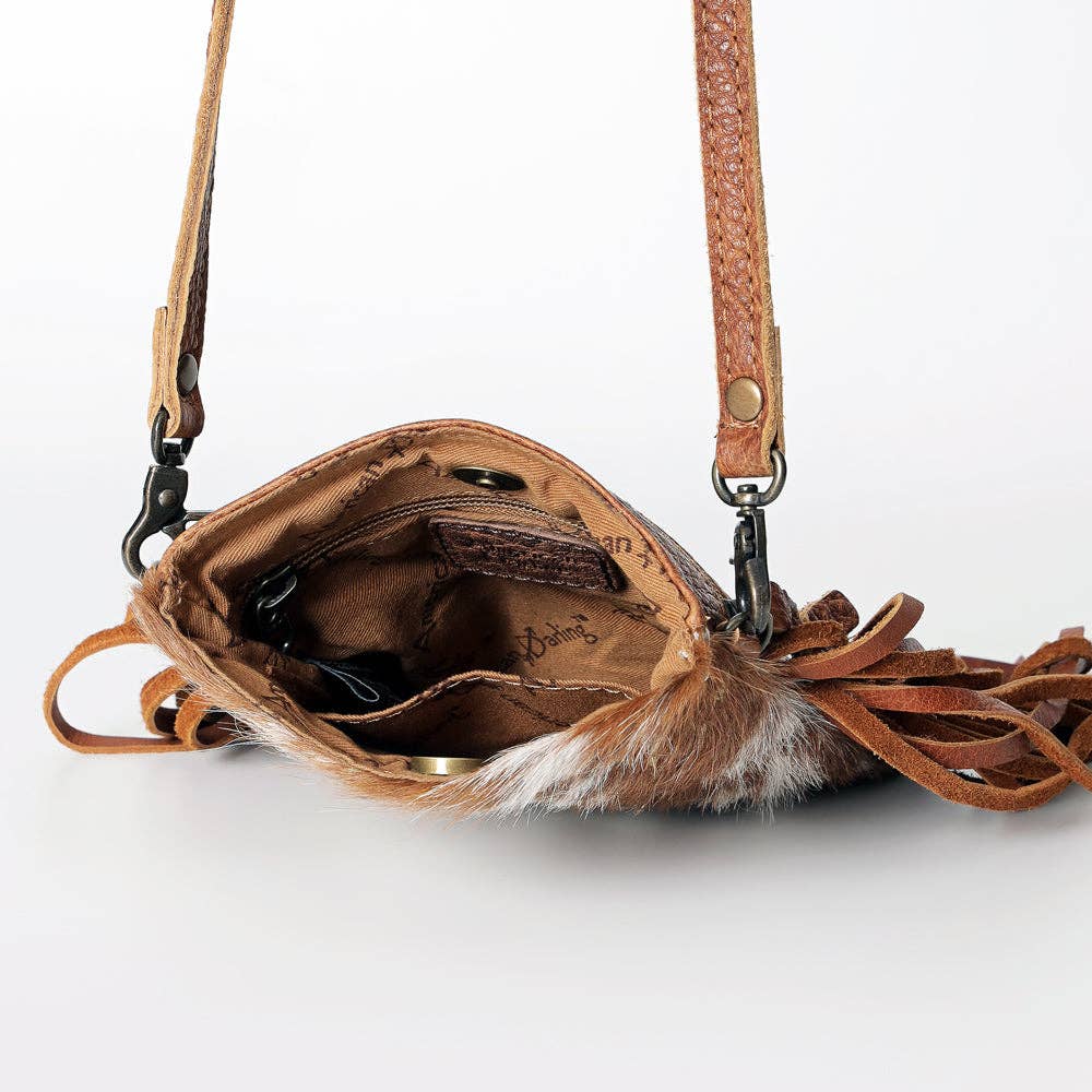 ADBGS153 Chaps Genuine Western Leather Women Bag: ADBGS153ACGOFRNG